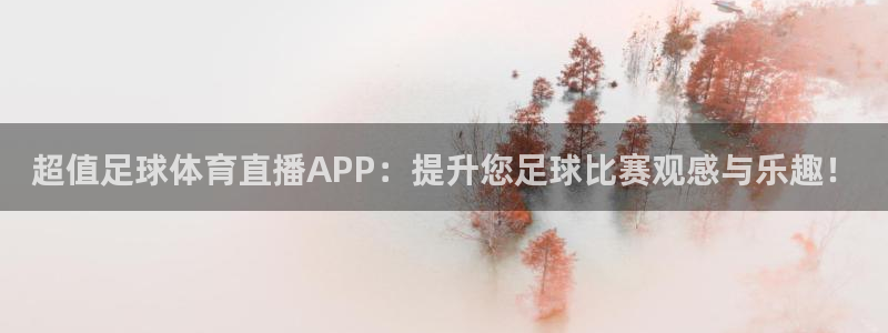 超值足球体育直播APP：提升您足球比赛观感与乐趣！